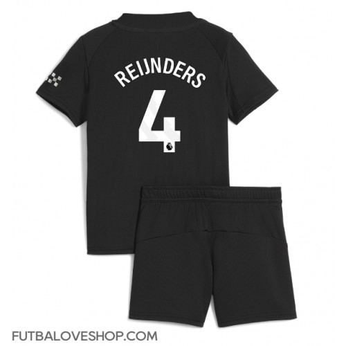 Dres Manchester City Tijjani Reijnders #4 Preč pre deti 2025-26 Krátky Rukáv (+ trenírky)